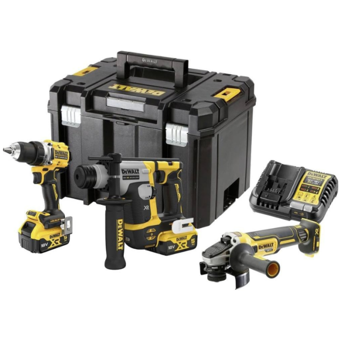 Pack 3 outils 18V Dewalt DCD800 + DCH172 + DCG405 DCK355P2T