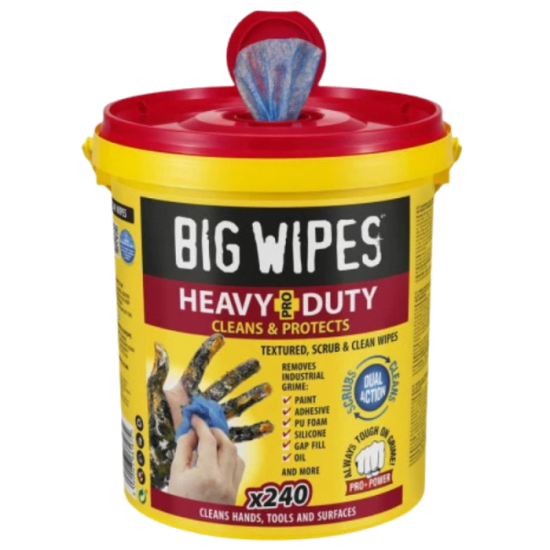 Seau de 240 lingettes Heavy Duty Big Wipes BIHEA120-SE | ProForPro