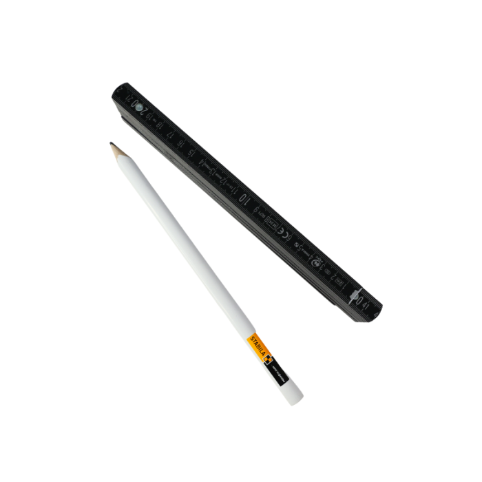 STABILA 01304B - Mètre pliant bois 2 m + crayon