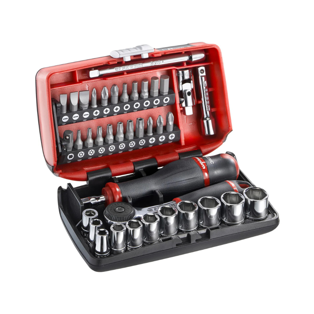 Coffret douilles 6 pans et embouts 1/4" 38 pièces Facom R2NANOPB | ProForPro