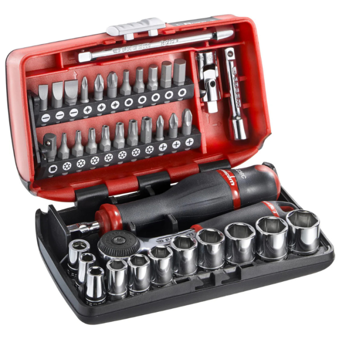 Coffret douilles 6 pans et embouts 1/4" 38 pièces Facom R2NANOPB | ProForPro