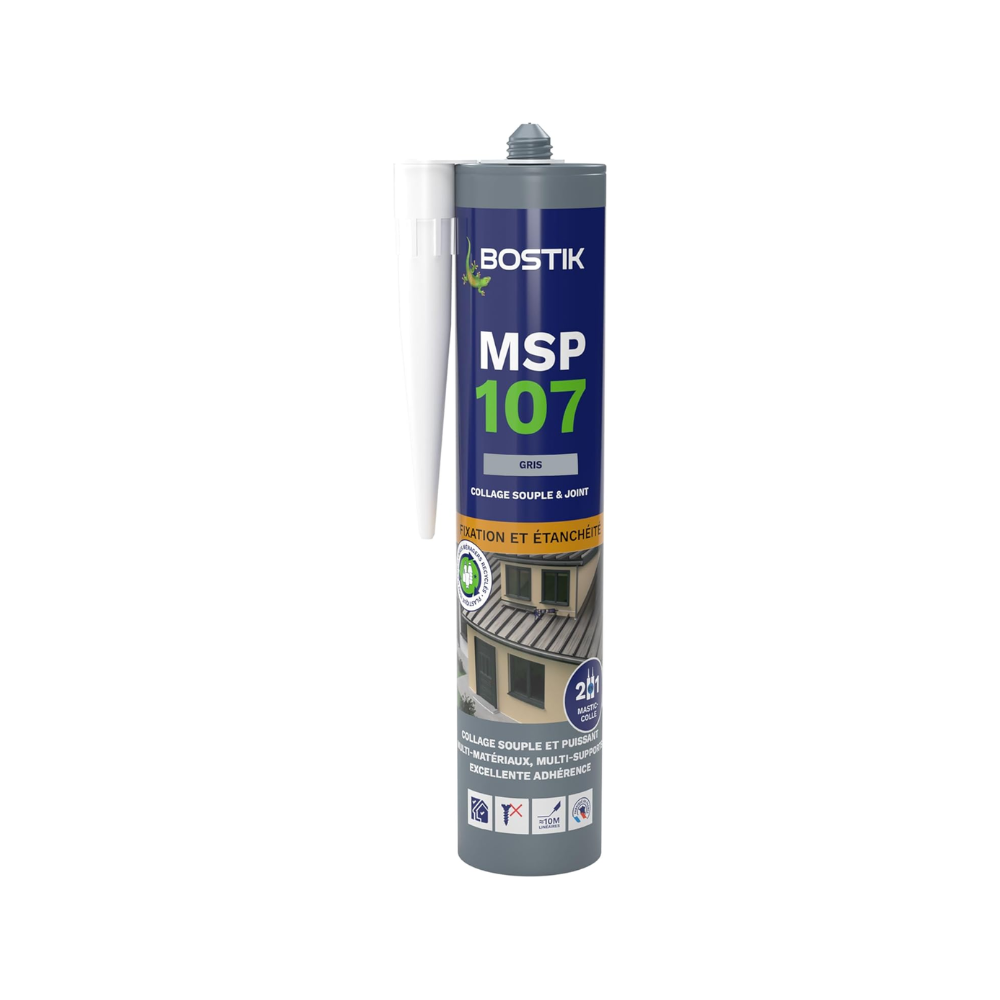 Mastic MS polymère 290 ml gris Bostik MSP107 | ProForPro