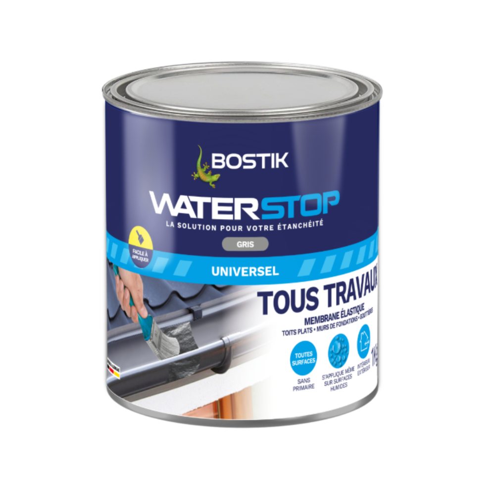 Membrane d'étanchéité gris Waterstop 1 kg Bostik | ProForPro