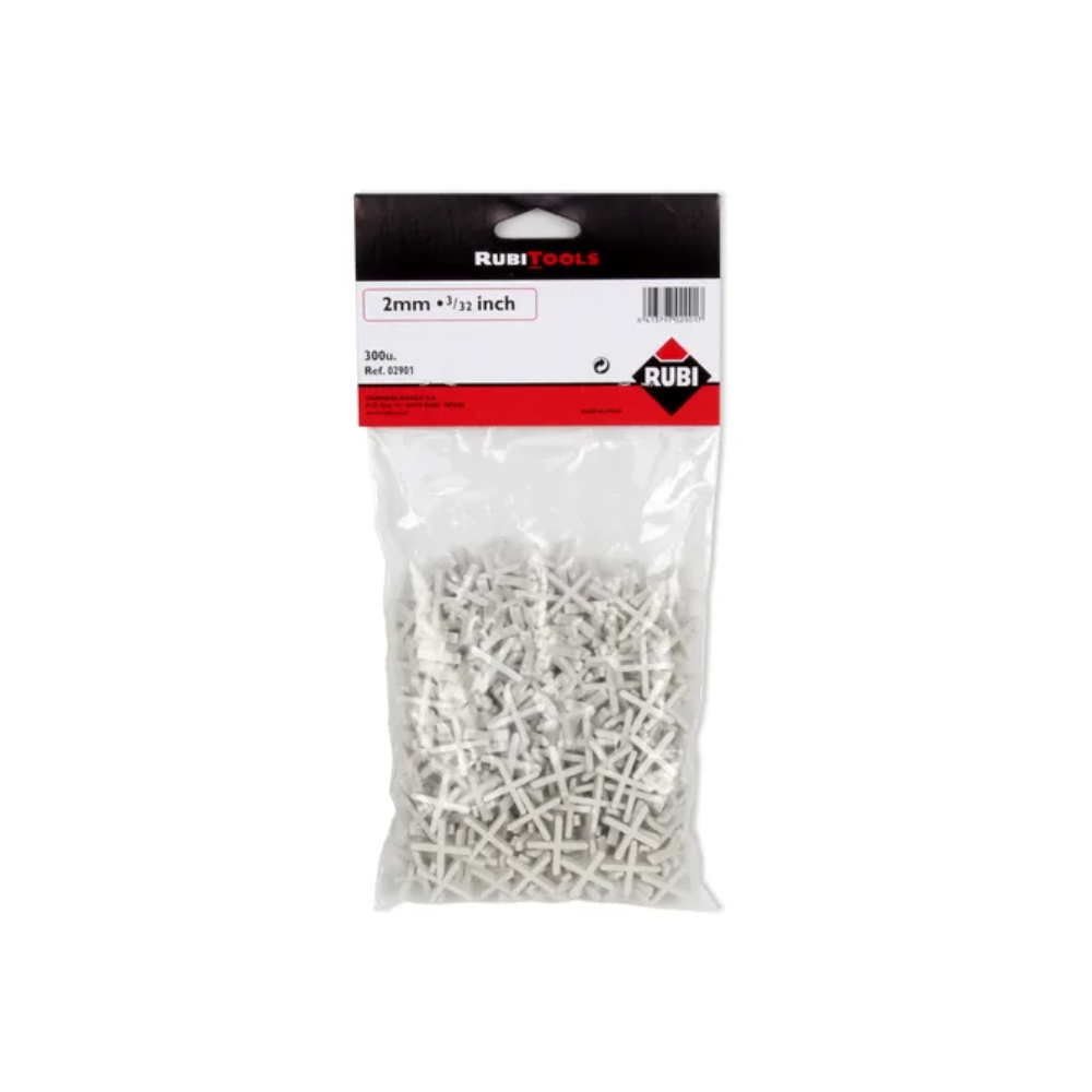 RUBI Croisillons joints 2 mm - Sachet 300 pièces