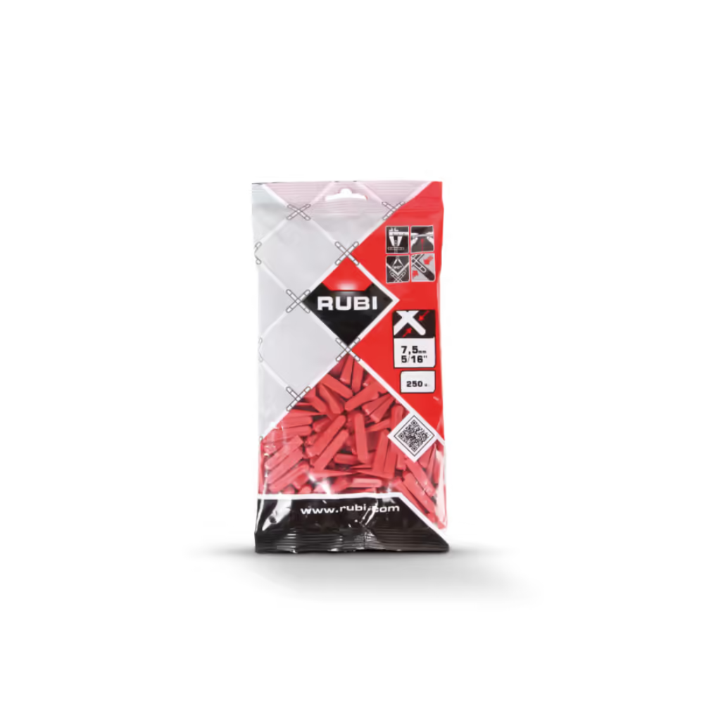 RUBI Cales carrelage 7,5 mm - Boîte 250 - Joint régulier