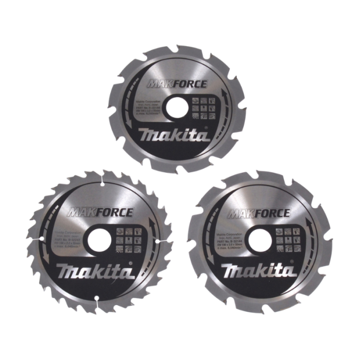 Lot de 3 lames carbure Ø190 mm Makita B-33906 | ProForPro