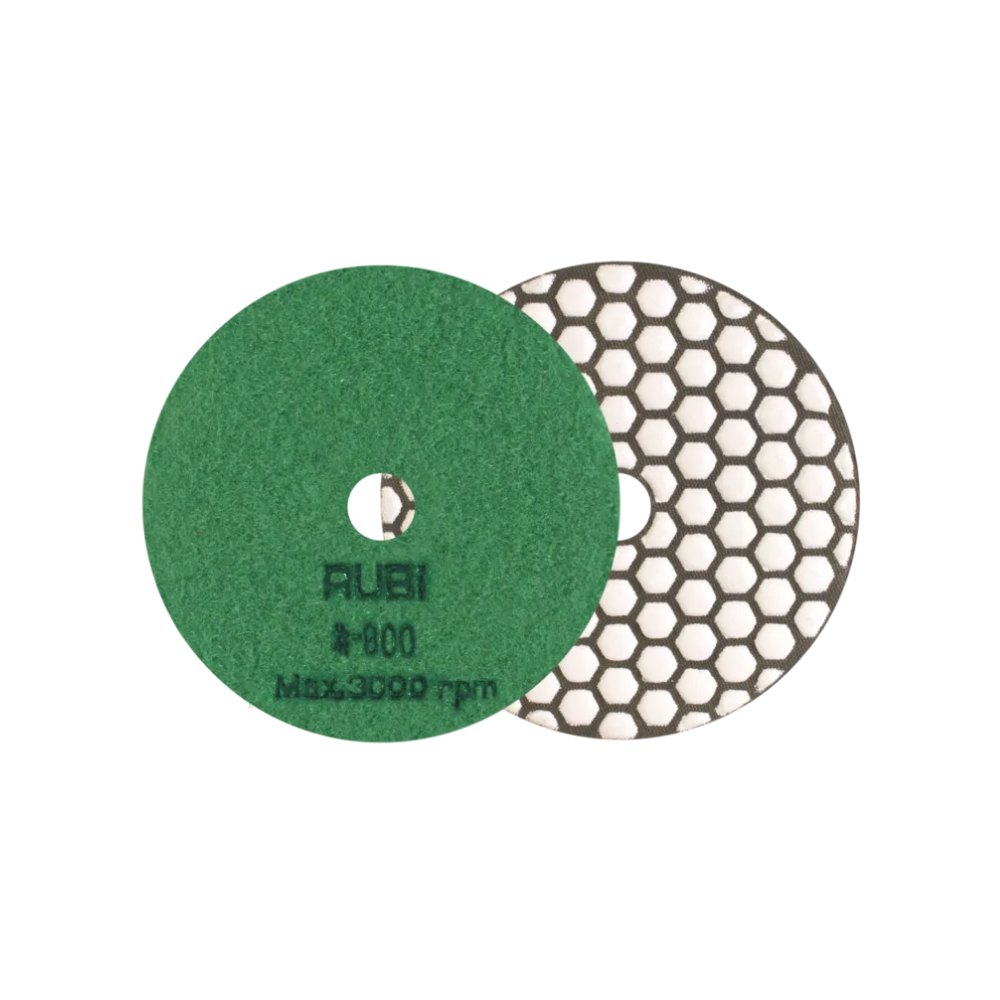 Disque diamanté polissage à sec Ø 100 mm grain 800 Rubi