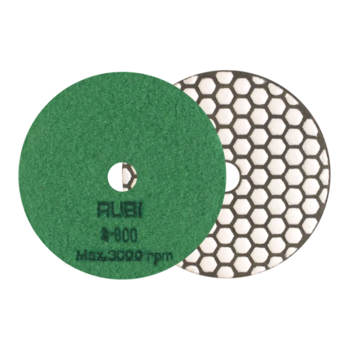 Disque diamanté polissage à sec Ø 100 mm grain 800 Rubi