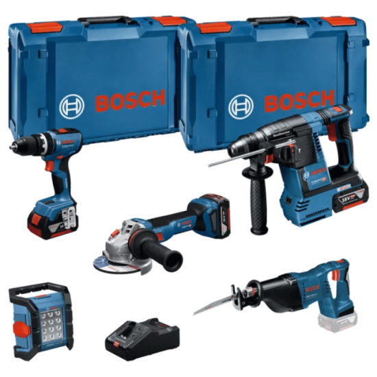 Combopack 5 outils 18V (3x5,0 Ah) XL-BOXX Bosch | ProForPro