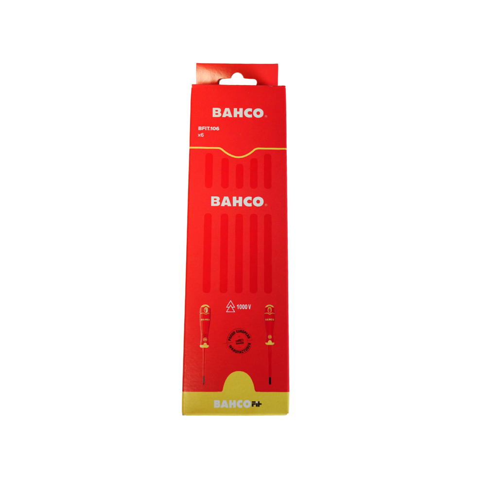Jeu de 6 tournevis isolés VDE 1000 V Bahco BFIT.106 | ProForPro