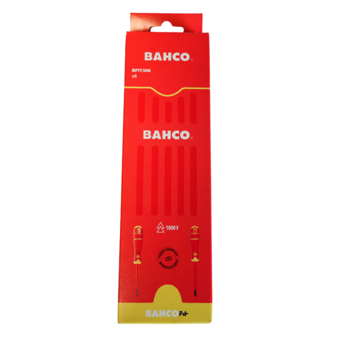 Jeu de 6 tournevis isolés VDE 1000 V Bahco BFIT.106 | ProForPro