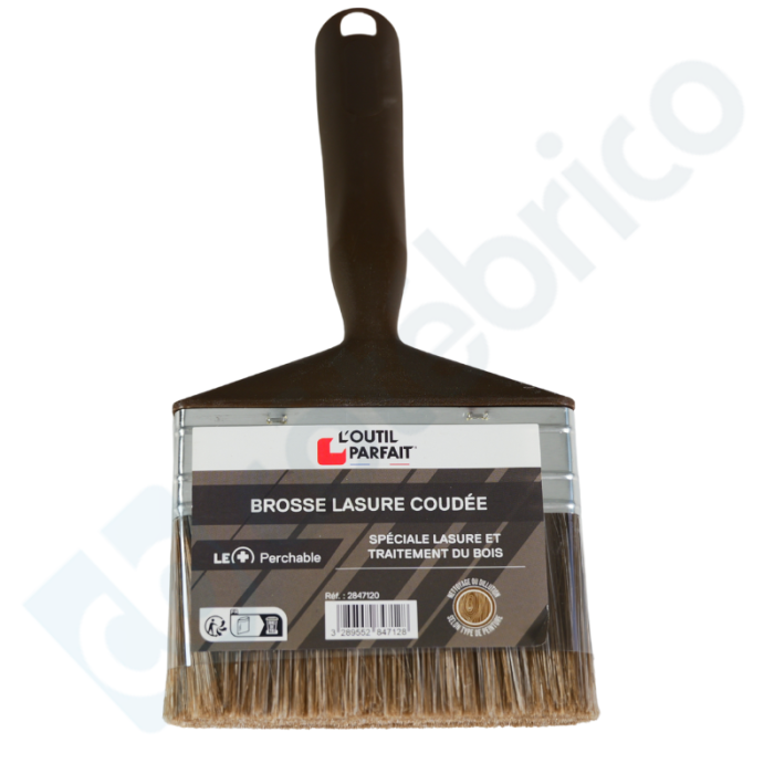 Brosse à lasure coudée 120 mm Outil Parfait