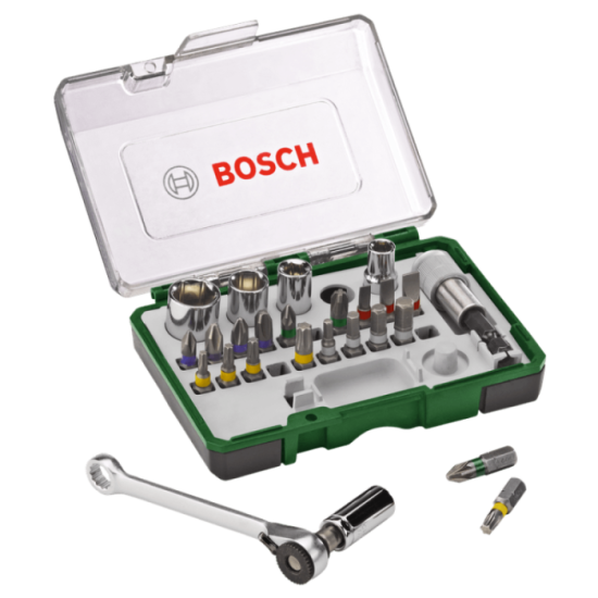 Bosch — Assortiment embouts de vissage avec cliquet 27 pièces | ProForPro