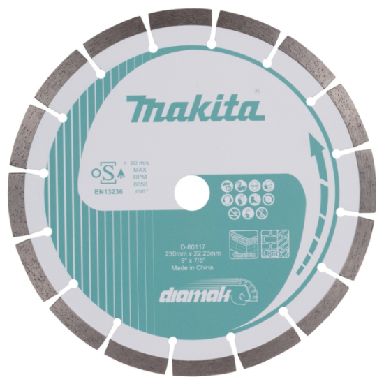 Disque diamant Ø230 mm DIAMAK Makita D-80117 | ProForPro