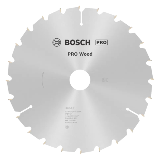 Bosch PRO Wood — Lame scie circulaire Ø 216 x 30 mm 24 dents | ProForPro
