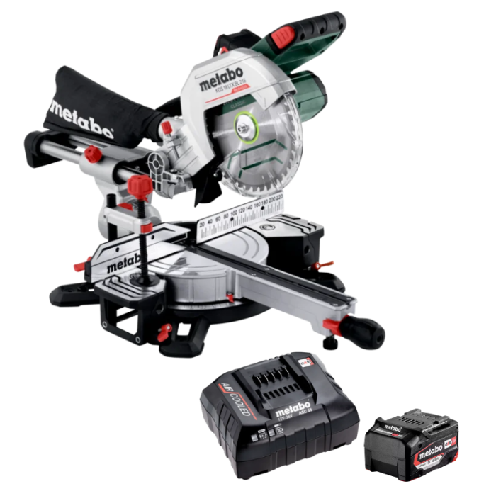 Metabo KGS 18 LTX BL 216 Scie à onglet 18V Ø216 4,0Ah | ProForPro