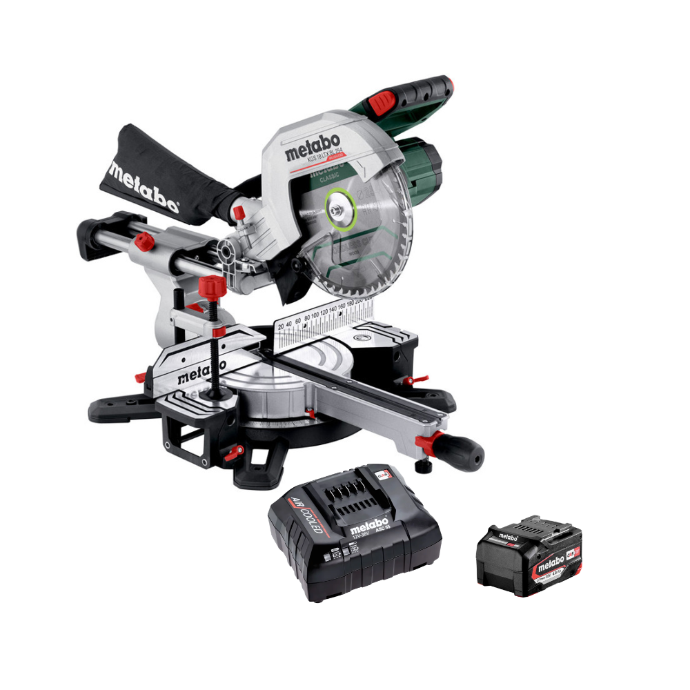 Metabo KGS 18 LTX BL 254 Scie à onglet 18V Ø254 4,0Ah | ProForPro