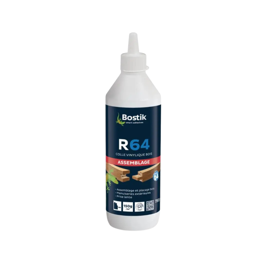 Colle vinylique à bois extérieur D4 750 g Bostik R64 | ProForPro