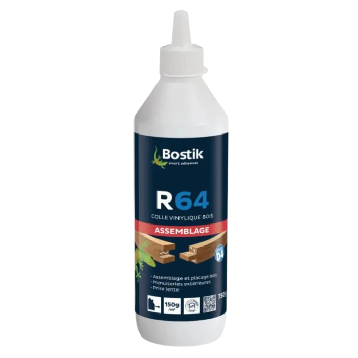 Colle vinylique à bois extérieur D4 750 g Bostik R64 | ProForPro