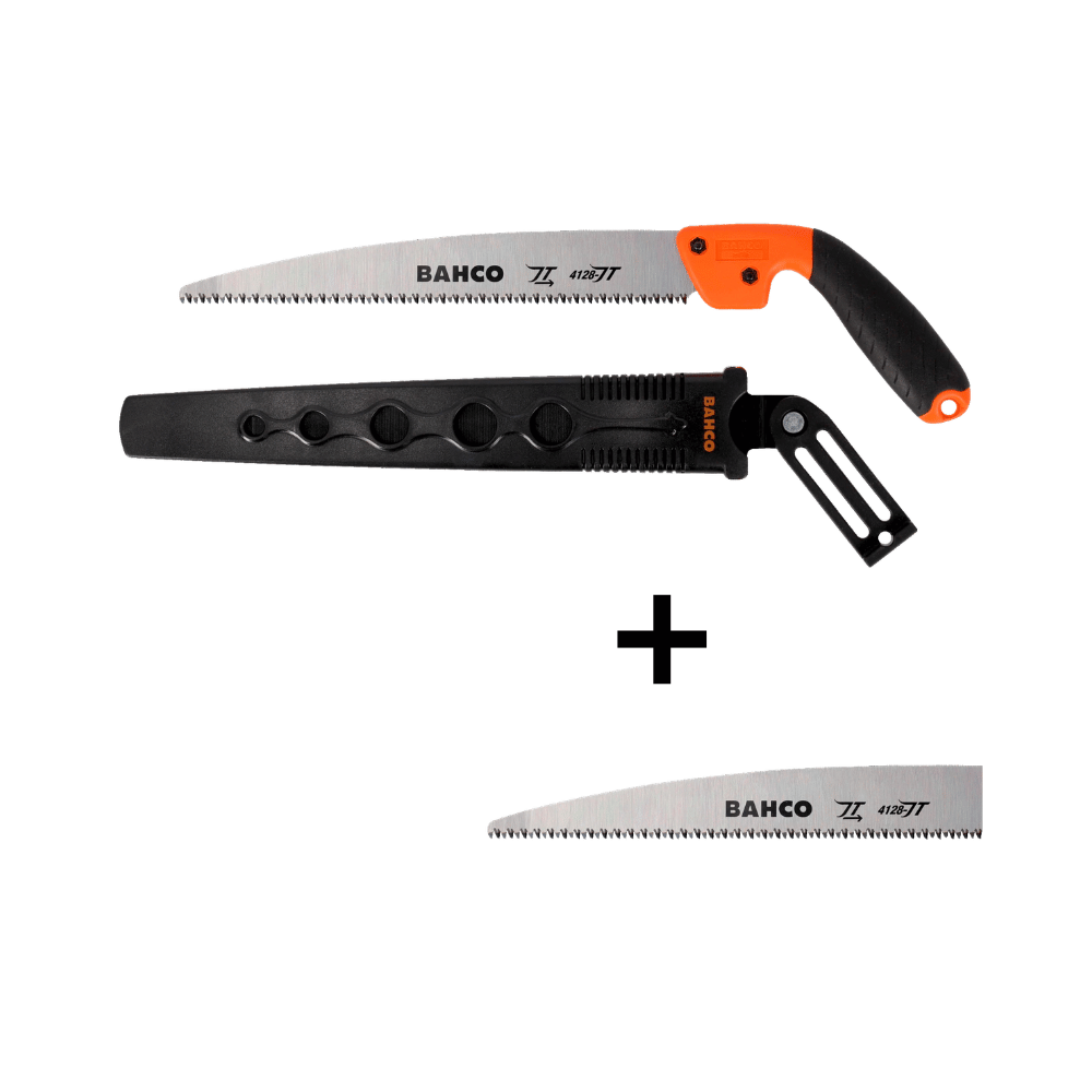 Scie arboricole d'élagage + étui + lame Bahco 4128-JT-H-BLADE | ProForPro