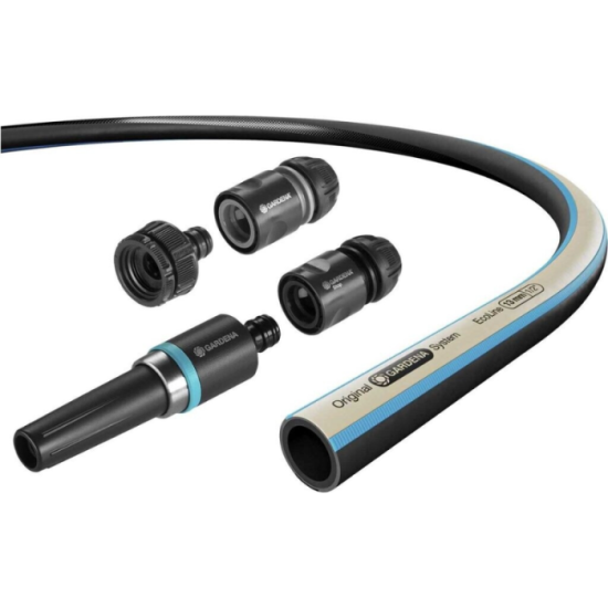 Kit tuyau EcoLine 20 m + nécessaire de base Gardena 18931-20