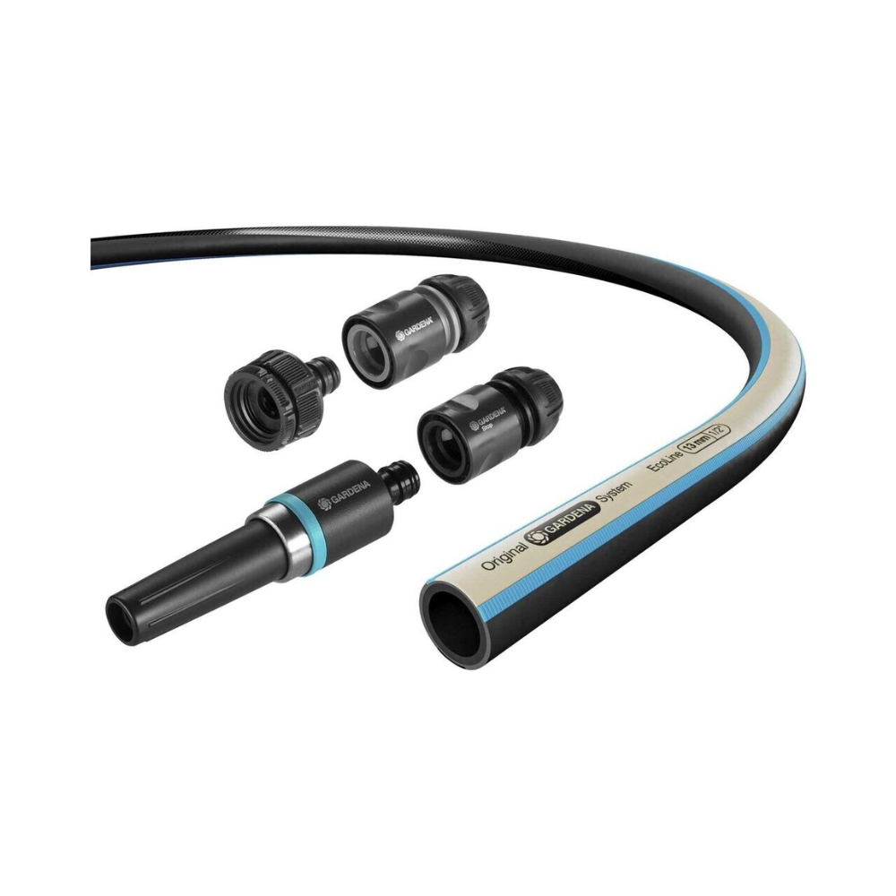 Kit tuyau EcoLine 20 m + nécessaire de base Gardena 18931-20