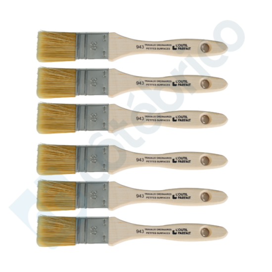 Lot de 6 brosses plates n° 30 Outil Parfait