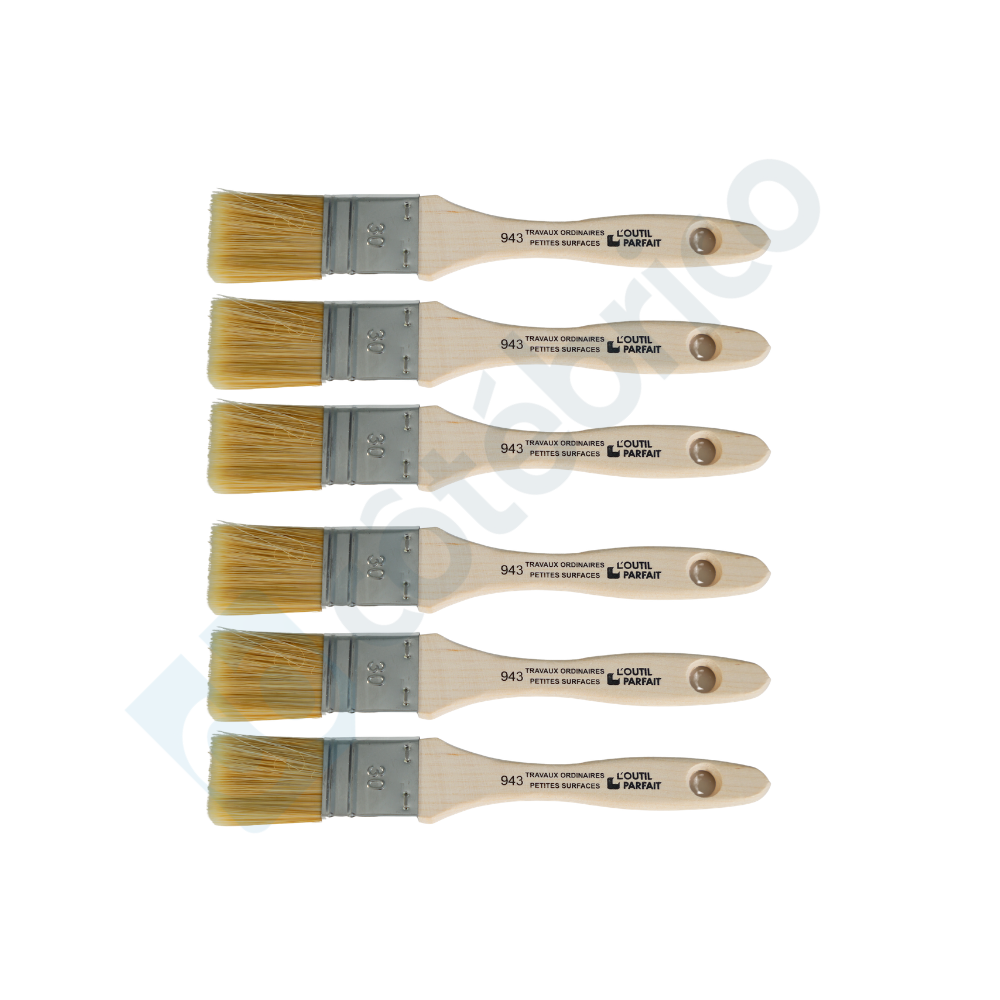 Lot de 6 brosses plates n° 30 Outil Parfait