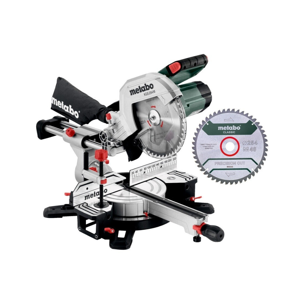 Metabo KGS 254 M Set Scie à onglet radiale 1450W + lame | ProForPro