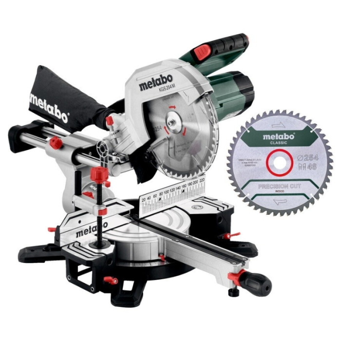 Metabo KGS 254 M Set Scie à onglet radiale 1450W + lame | ProForPro