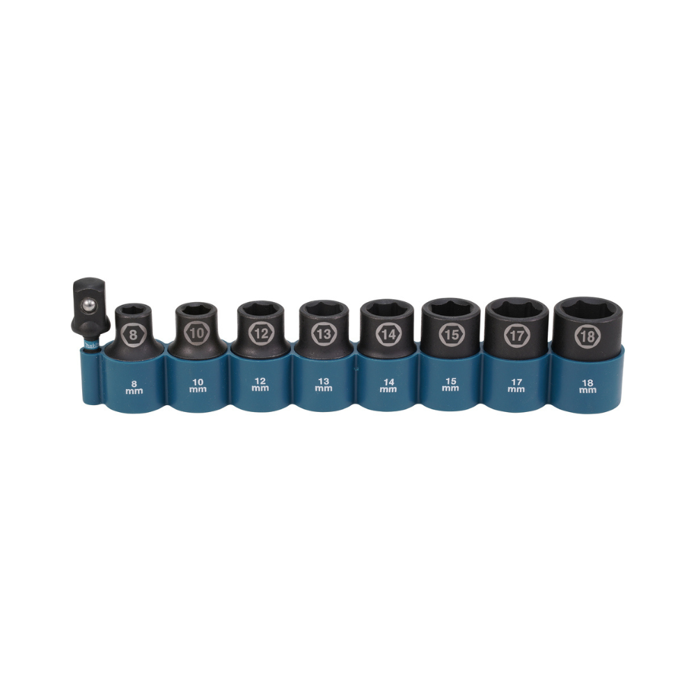 Ensemble de 8 douilles à chocs 1/2" Makita E-16645 pour visseuses à chocs | ProForPro