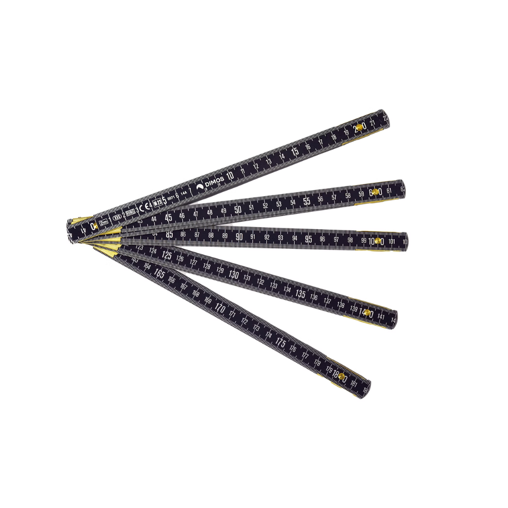 Double-mètre à branches dural 2 m ineffaçable Expert Dimos | ProForPro