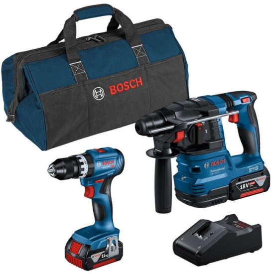 Bosch Combi-kit 18V — GSB 18V-45 + GBH 18V-22 kit 2×4,0 Ah | ProForPro