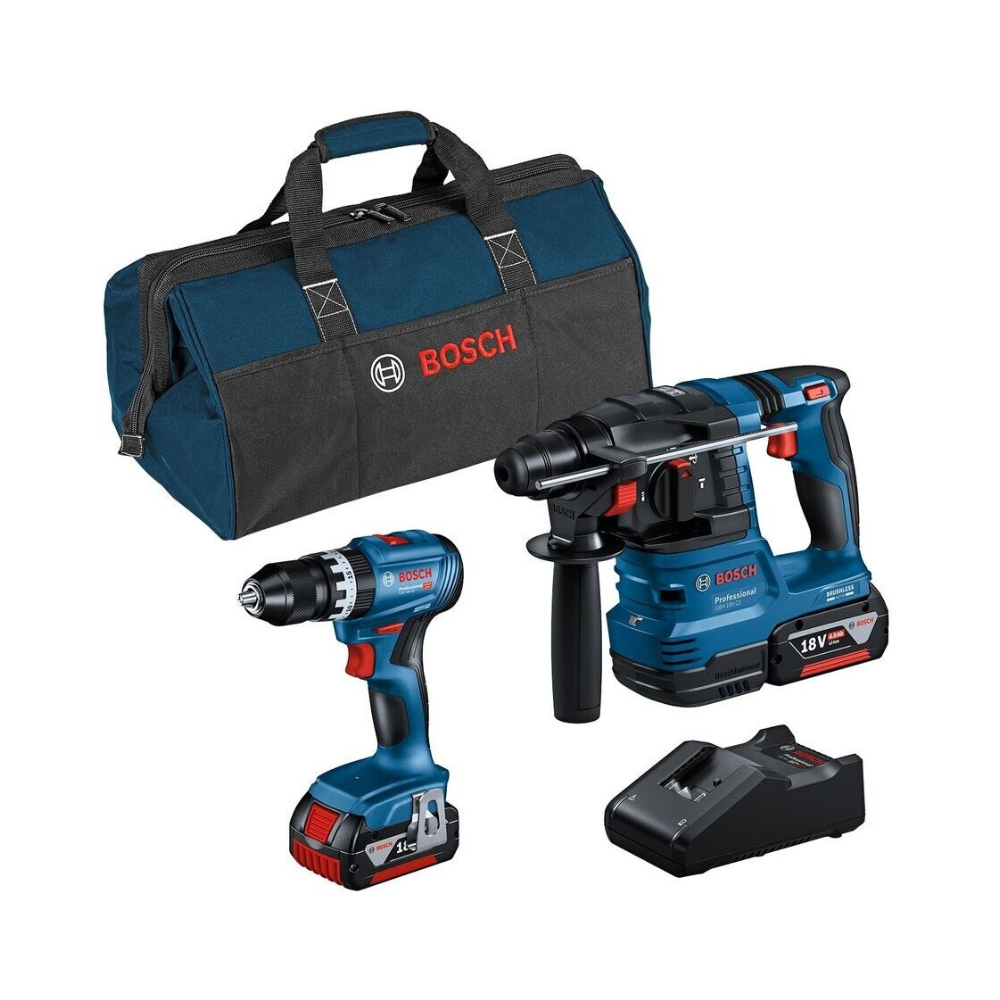 Bosch Combi-kit 18V — GSB 18V-45 + GBH 18V-22 kit 2×4,0 Ah | ProForPro