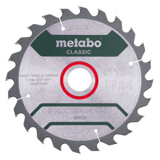 Metabo Lame scie circulaire 190x30 Z24 HW/CT | ProForPro