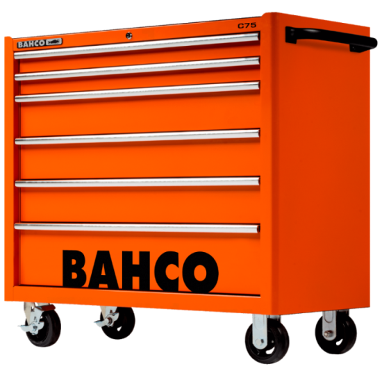 Servante d'atelier 6 tiroirs grande capacité orange Bahco 1475KXL6 | ProForPro