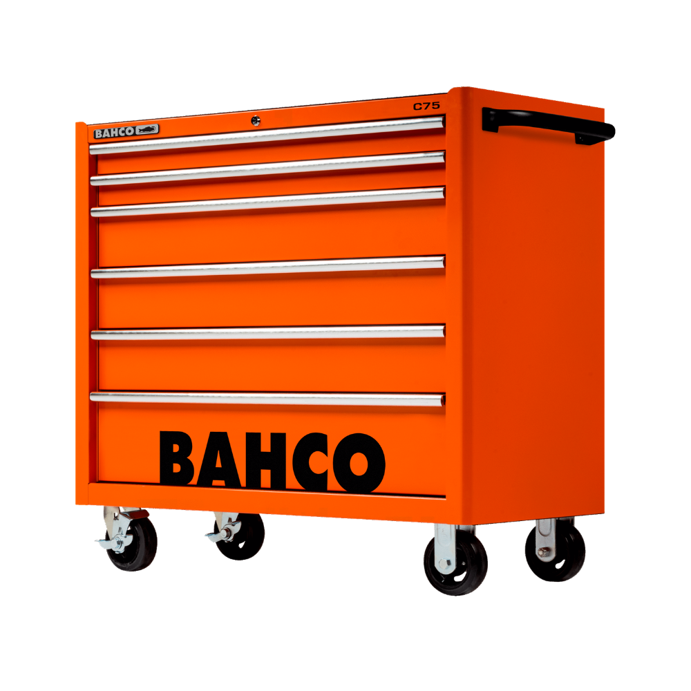 Servante d'atelier 6 tiroirs grande capacité orange Bahco 1475KXL6 | ProForPro