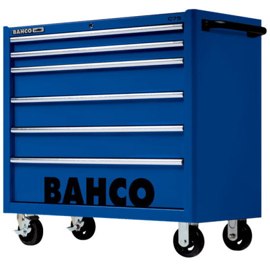 Servante d'atelier 6 tiroirs grande capacité bleue Bahco 1475KXL6BLUE | ProForPro