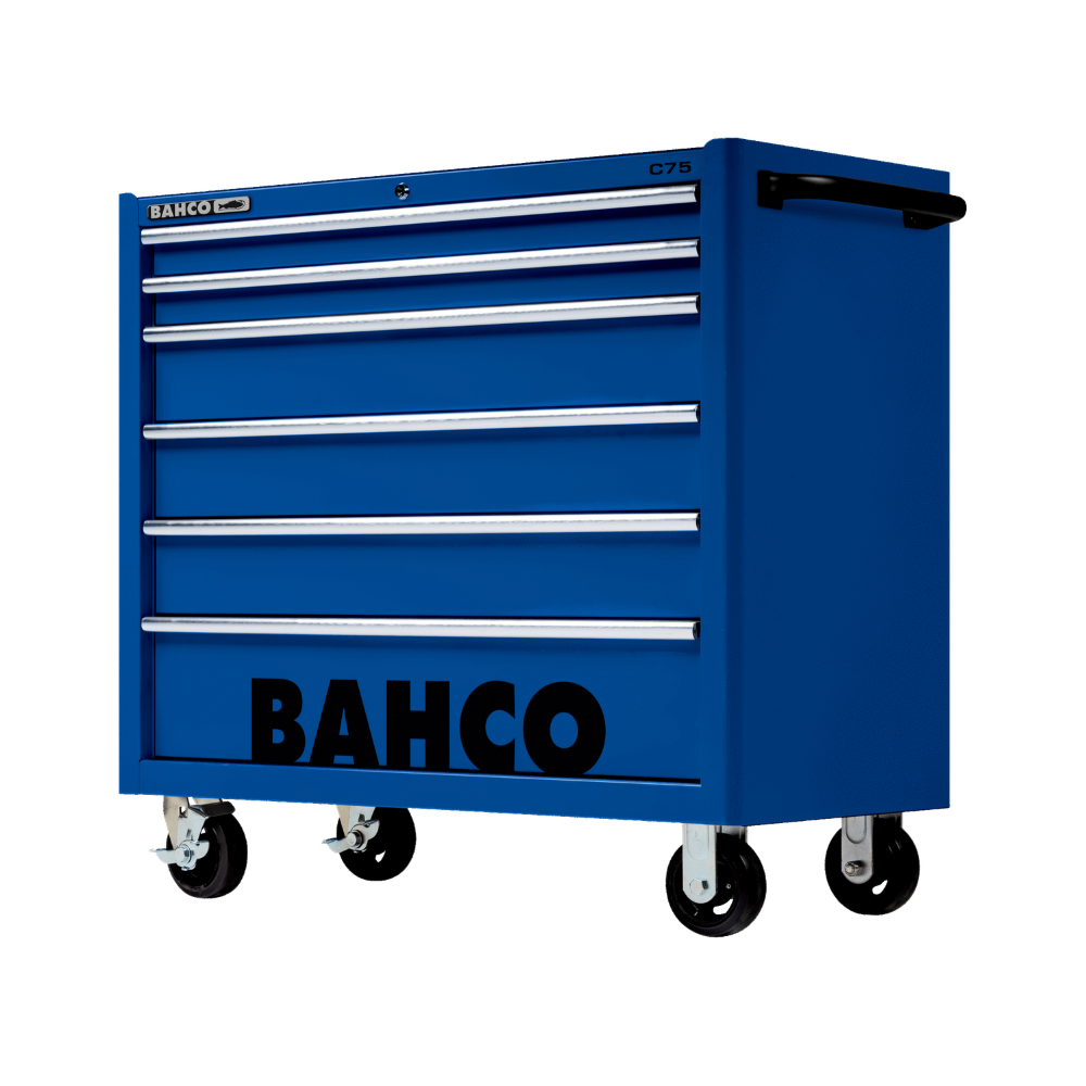 Servante d'atelier 6 tiroirs grande capacité bleue Bahco 1475KXL6BLUE | ProForPro