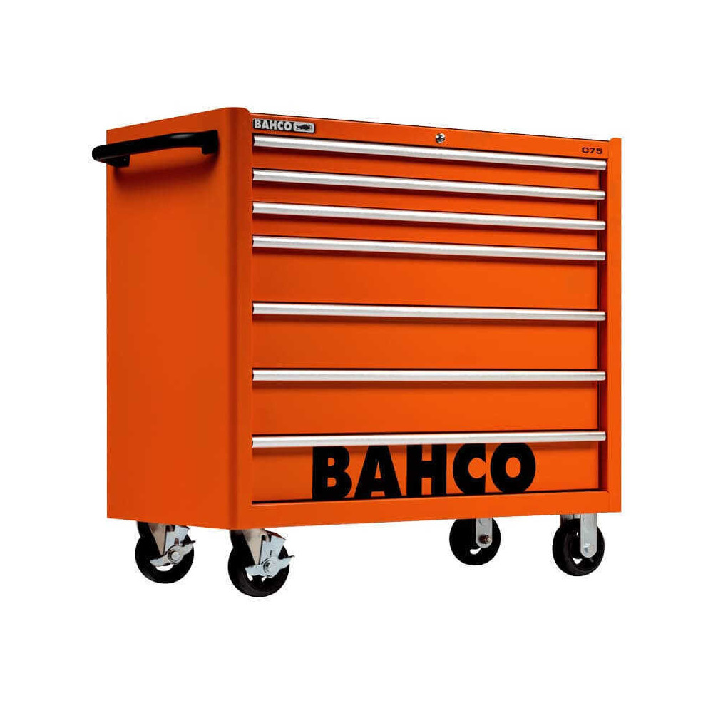 Servante d'atelier 7 tiroirs très grande capacité orange Bahco 1475KXL7 | ProForPro