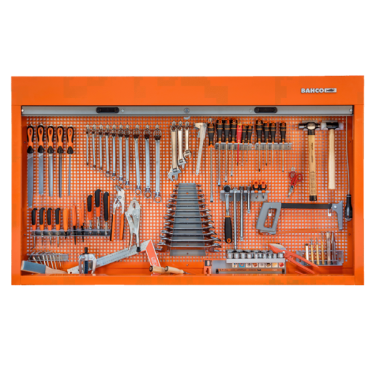 Armoire 1800 mm à volet roulant + kit d'outils 110 pièces Bahco 1495CS18 | ProForPro