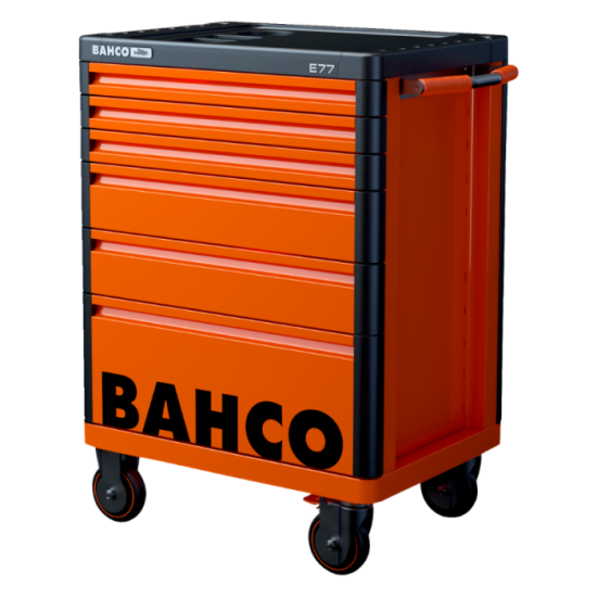 Servante premium Storage HUB E77 66 cm 6 tiroirs orange Bahco 1477K6 | ProForPro