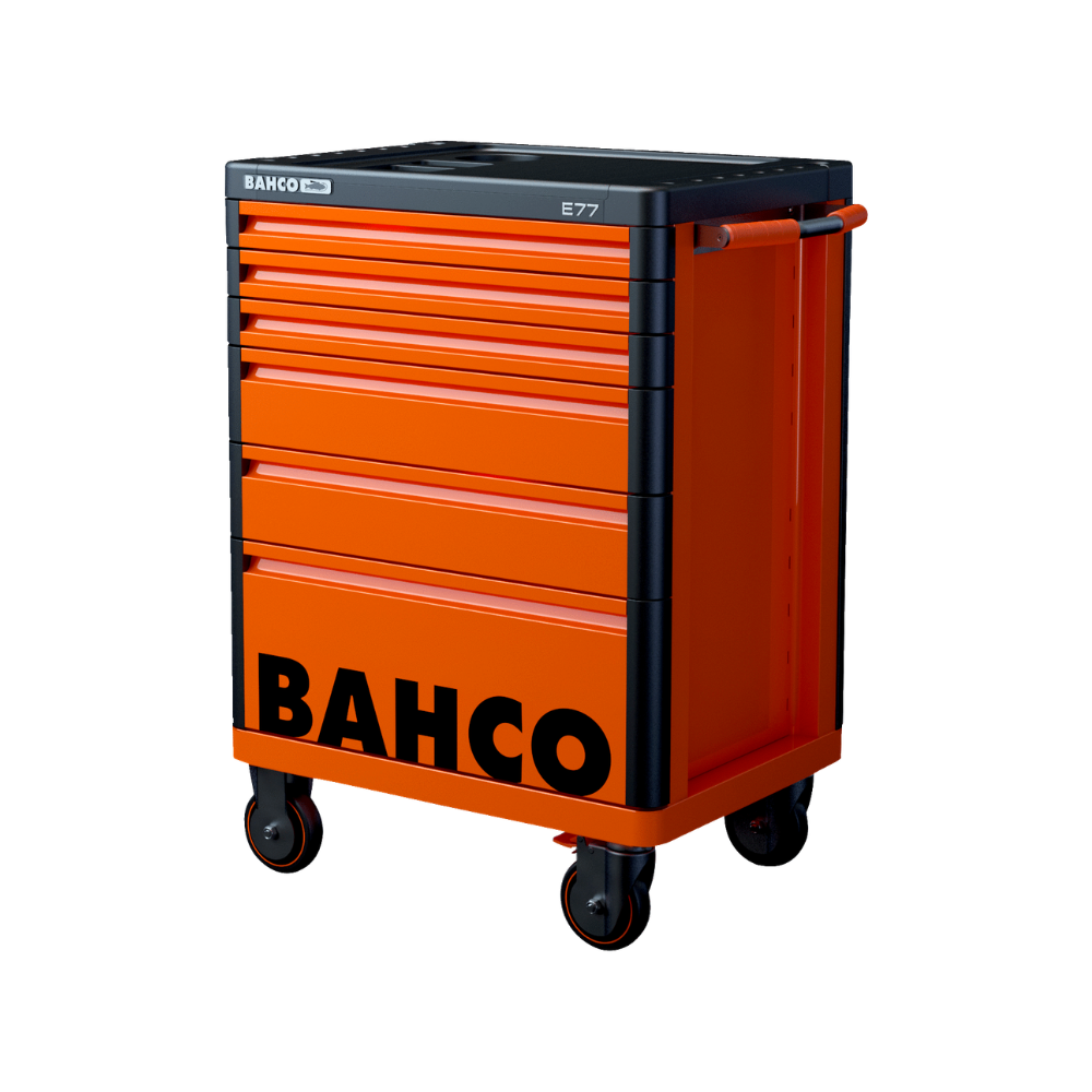 Servante premium Storage HUB E77 66 cm 6 tiroirs orange Bahco 1477K6 | ProForPro
