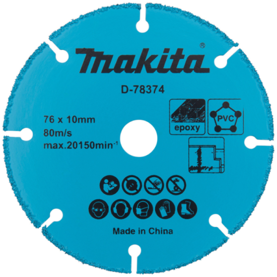 Disque à tronçonner Ø76 × 10 mm Makita D-78374 | ProForPro
