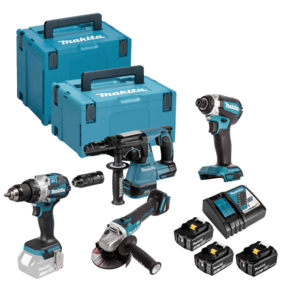 Combo 4 machines 18V LXT Makita DLX4183T3J 3x5,0 Ah | ProForPro