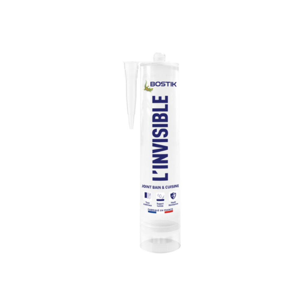 Mastic sanitaire bain & cuisine transparent Bostik L-Invisible | ProForPro