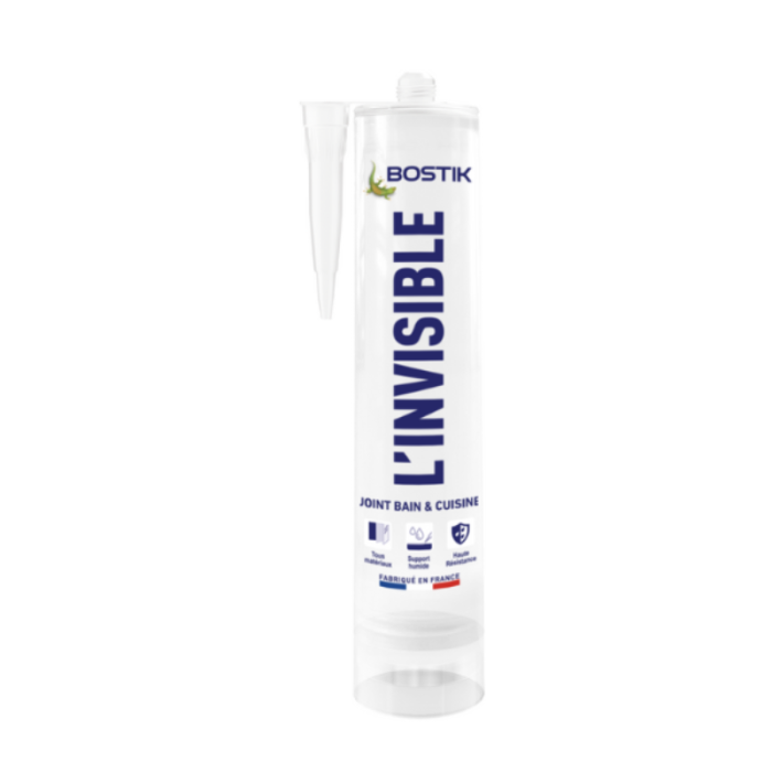 Mastic sanitaire bain & cuisine transparent Bostik L-Invisible | ProForPro