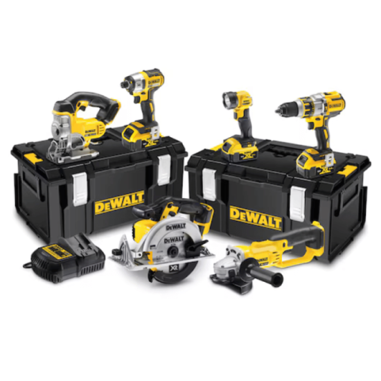 Pack 6 outils XR 18V DeWalt DCK694P3 3×5,0Ah | ProForPro
