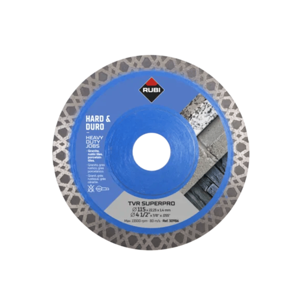 Disque diamant TVR Ø 125 mm matériaux durs Rubi