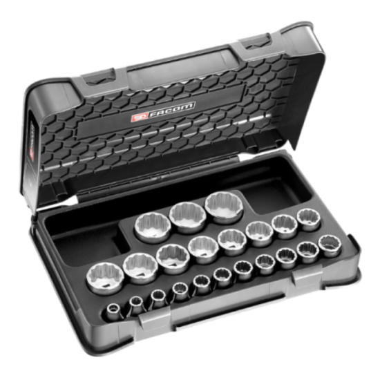 Coffret douilles 12 pans 1/2" 22 pièces Facom S.400B | ProForPro